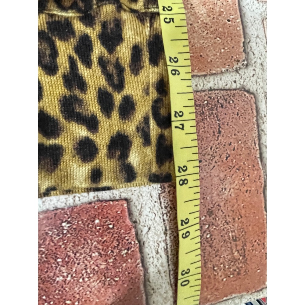 Lauren Ralph Lauren Leopard Print Pajama Set Long Sleeve Top Joggers Brown Small - Picture 10 of 10